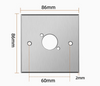 Leere Aluminium Zeichnung Wandmontageplatte Teriux TWP-1-SL