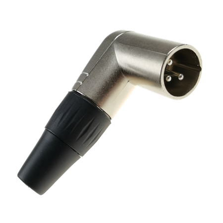 3 poliger rechtwinkliger XLR-Stecker Roxtone RX3RMP-NT