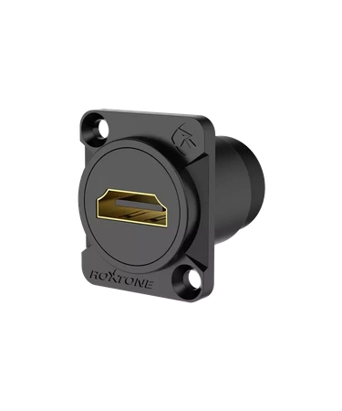 HDMI2.0 Buchse mit Durchgangsbuchse Roxtone RAH20D-B