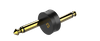 Klinkenadapter 6,3 mm Mono Stecker auf 6,3 mm Mono Stecker, Metall vergoldet Roxtone RA2J2JX
