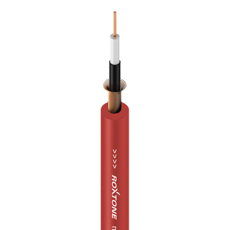 Instrumentenkabel - 24AWG - 1 x 0,22mm² Roxtone GC010-100m-RD