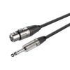 Mikrofonkabel XLR 3-polig weiblich - 6.3mm mono Jack Stecker Roxtone DMXJ210L15
