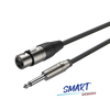 Mikrofonkabel XLR 3-polig weiblich - 6,3mm mono Jack Stecker SMART Roxtone SMXJ210L3
