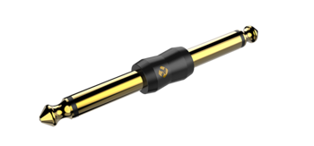 Klinkenadapter 6,3 mm Mono Stecker auf 6,3 mm Mono Stecker, vergoldet Roxtone RA2J2J