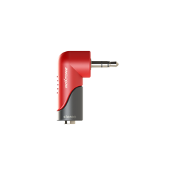 Klinkenadapter 3,5 mm Stereo Stecker auf 3,5 mm Stereo Buchse, rechtwinklig Roxtone RPAN200