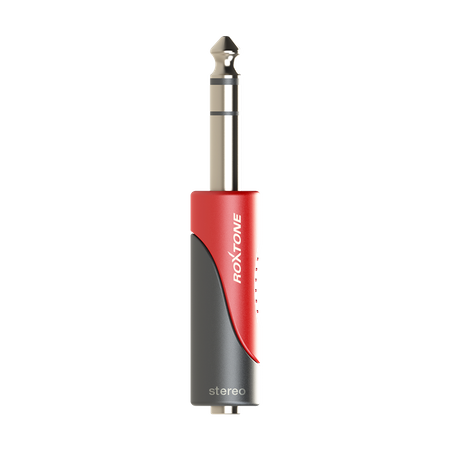 Klinkenadapter 6,3 mm Stereo Stecker auf 3,5 mm Stereo Buchse Roxtone RPAN240