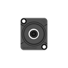 Gehäuse 3.5mm Stereoklinke Schwarzes Gehäuse Roxtone RMJ3FD-B