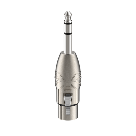 Audio Adapter 6,3 mm Stereo Stecker auf XLR 3-polig Buchse Roxtone RA3XFJM