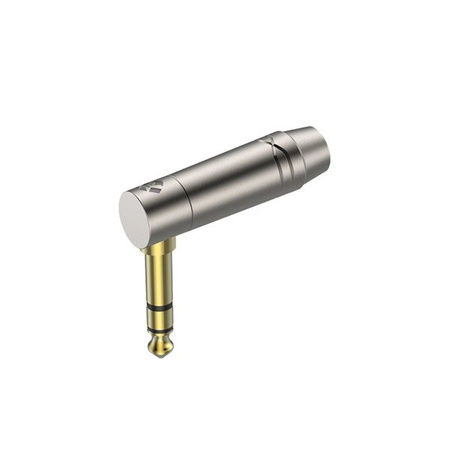 6.3mm Stereo-Stecker, vernickeltes Gehäuse, vergoldete Kontakte Roxtone RJ3RPP-NS-NG