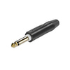 PUREPLUG, 6.3mm Monostecker, schwarzes Gehäuse, vergoldete Kontakte Roxtone PJ2X-BG-PURE