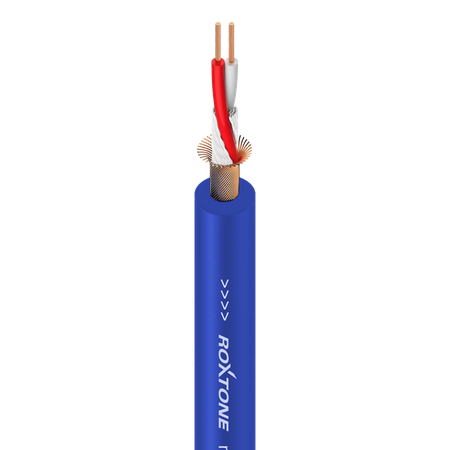 Symmetrisches Mikrofonkabel Roxtone MC002-100m-BL