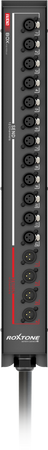 Floor Stage Box, konfektioniert mit mehradrigen Audiokabeln der TCC-Serie Roxtone SFBN1204L20
