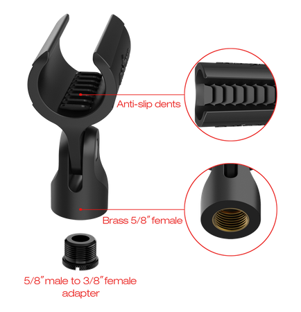 Universal Microphone Clip Holder Roxtone UMC10