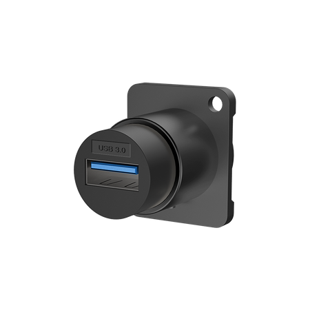 Durchgangsgehäuse USB3.0 (A-A) D-Serie Einbauadapter Roxtone RAU3D-B