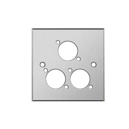 Leere Aluminium Zeichnung Wandmontageplatte Teriux TWP-3-SL