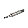 6,3-mm-Mono-Klinkenstecker mit vernickeltem Gehäuse Roxtone J2NN
