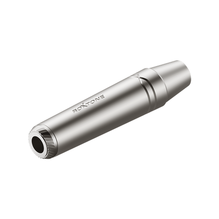 6.3mm Stereo Klinke, vernickeltes Gehäuse, vernickelte Kontakte, Roxtone RJ3FPP-NN