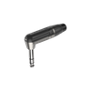 6,3mm Stereo-Winkelstecker, vernickeltes Gehäuse, vernickelte Kontakte Roxtone RJ3RP-NN