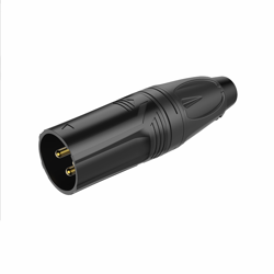 3-poliger XLR-Stecker Roxtone RX3M-BG