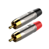 RCA plug, Nickel plated shell Roxtone RF2CS-NG
