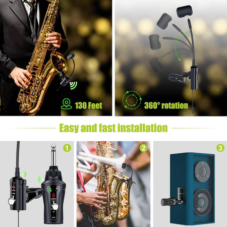 Drahtloses Mikrofon für Saxophon Acemic ST-5