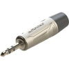3.5mm Stereo-Stecker, vernickeltes Gehäuse, vernickelte Kontakte Roxtone RMJ3P-NN