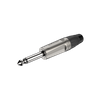 6.3mm Monostecker, vernickeltes Gehäuse, vernickelte Kontakte Roxtone RJ2P-NN