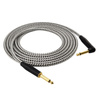Red's Music Instrumentenkabel - Klinke 6,3mm / Klinke 6,3mm - FOP geflochtenes Kabel - GCF1250BW - 5m