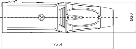 6.3mm Stereo Klinke, vernickeltes Gehäuse, Roxtone RJ3FP-NN