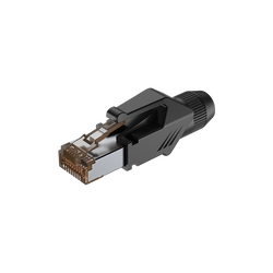 CAT5e RJ45 Stecker Schutzgehäuse Roxtone RJ45C5E-PH-BK