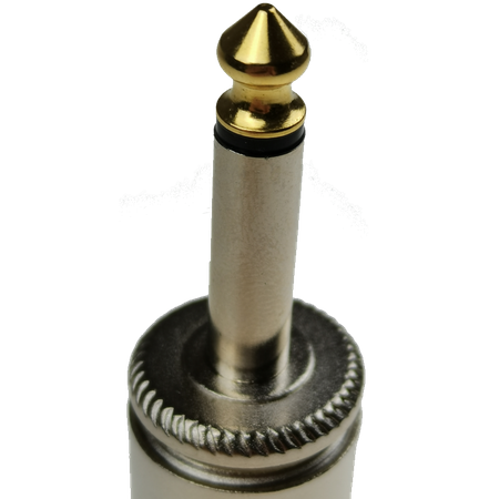 6.3mm Monostecker, vernickeltes Gehäuse, vernickelte Kontakte Roxtone RJ015M