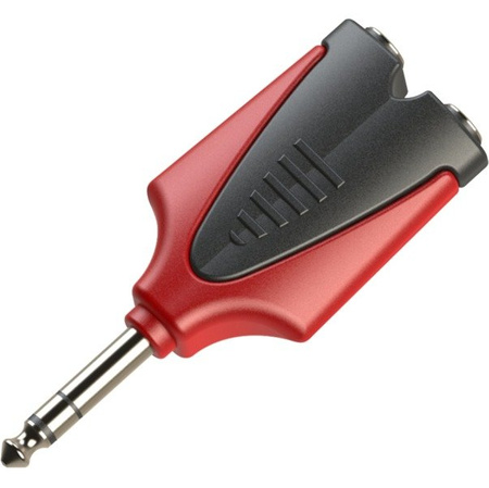 Audio Adapter 6,3 mm Stereo Stecker auf 2x 6,3 mm Stereo Buchse (Y-Splitter) Roxtone RPAN300