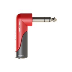 Klinkenadapter 6,3 mm Stereo Stecker auf 6,3 mm Stereo Buchse, rechtwinklig Roxtone RPAN280