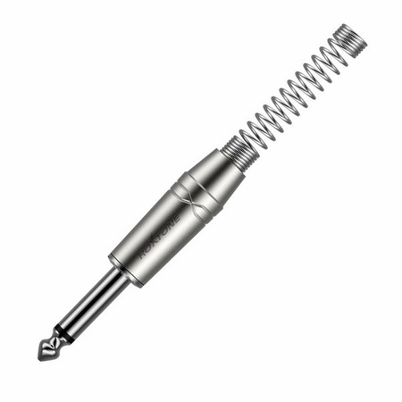 6.3mm Monostecker, vernickeltes Gehäuse, vernickelte Kontakte Roxtone RJ2PP-NN