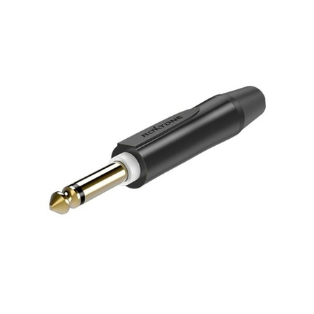 PUREPLUG, 6.3mm Monostecker, schwarzes Gehäuse, vergoldete Kontakte Roxtone PJ2X-BG-PURE