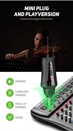 Drahtloses Mikrofon für Violine Acemic VT-5