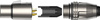 Strapazierfähiger, wasserdichter 3-poliger XLR-Stecker Roxtone RX3MWP-BG