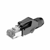 CAT5e RJ45 Stecker Schutzgehäuse Roxtone RJ45C5E-PH-BK