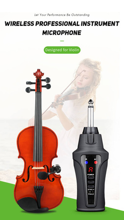 Drahtloses Mikrofon für Violine Acemic VT-5