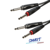 Audiokabel 2x 6,3 mm Mono Klinkenstecker auf 2x 6,3 mm Mono Klinkenstecker, 1,5 m Roxtone SACC100L1.5 