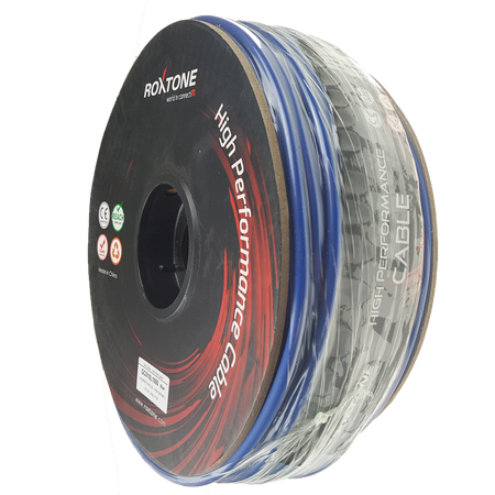 Instrumentenkabel - 24AWG - 1 x 0,22mm² Roxtone GC010-100m-BL