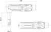 6,3mm Stereo-Winkelstecker, vernickeltes Gehäuse, vernickelte Kontakte Roxtone RJ3RP-NN