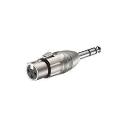 Audio Adapter 6,3 mm Stereo Stecker auf XLR 3-polig Buchse Roxtone RA3XFJM