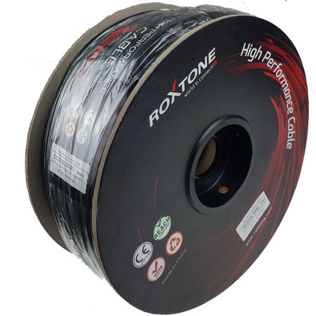 Instrumentenkabel - 24AWG - 1 x 0,22mm² Roxtone GC010-100m-BK