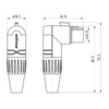 3-polige rechtwinklige XLR-Buchse Roxtone RX3RFP-NT