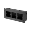 Professionelle wandmontierte Aluminium-Box für drei "86" Typ Panel Roxtone WBP030