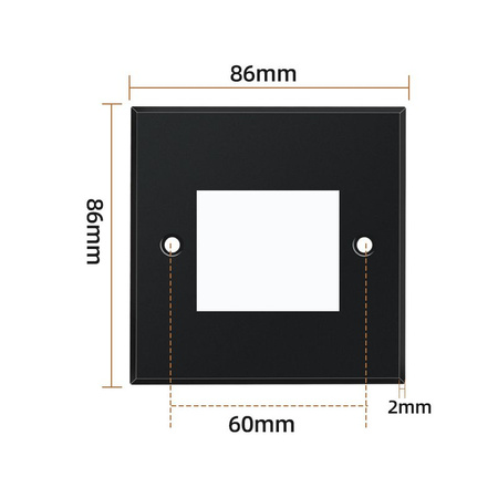 Leere Aluminium-Zeichenmontageplatte Teriux TAP-1-BK