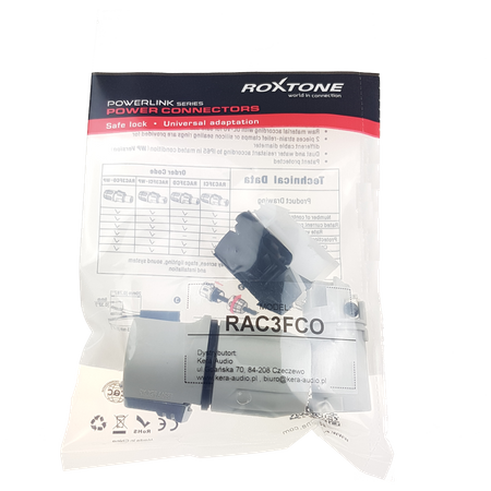 3-poliger Stromausgang Roxtone RAC3FCO