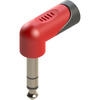 Klinkenadapter 6,3 mm Stereo Stecker auf 3,5 mm Stereo Buchse, rechtwinklig Roxtone RPAN245  