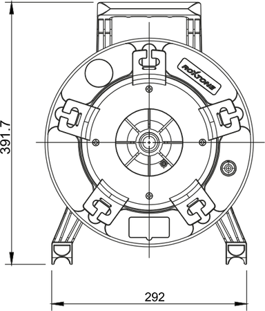 Professionelle unzerbrechliche Kabeltrommel mit Wickler Roxtone PCD310